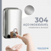 Dispenser Álcool Ou Sabonete Líquido Inox 500ml P/ Parede